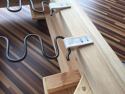 anti ressorts de sofa de zig zag de tapisserie d'ameublement de fil